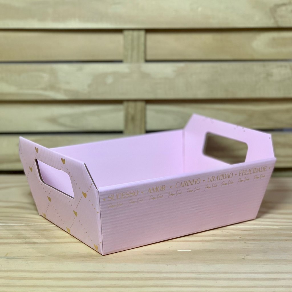 CESTA PAPER P H/ST ESSENCIA ROSA QUARTZ 21,5CMX8CMX15 208916