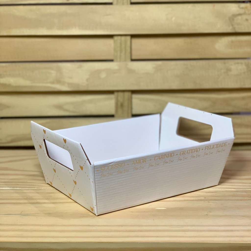 CESTA PAPER P H/ST ESSENCIA BRANCO 21,5CMX8CMX15CM 208893