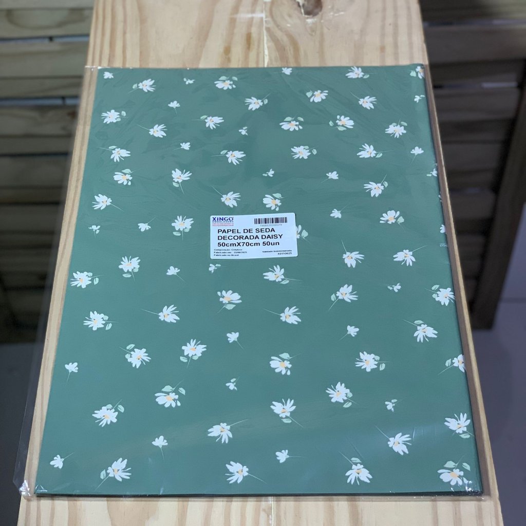 PAPEL DE SEDA DECORADA DAISY 50CMX70CM 50UN 208978