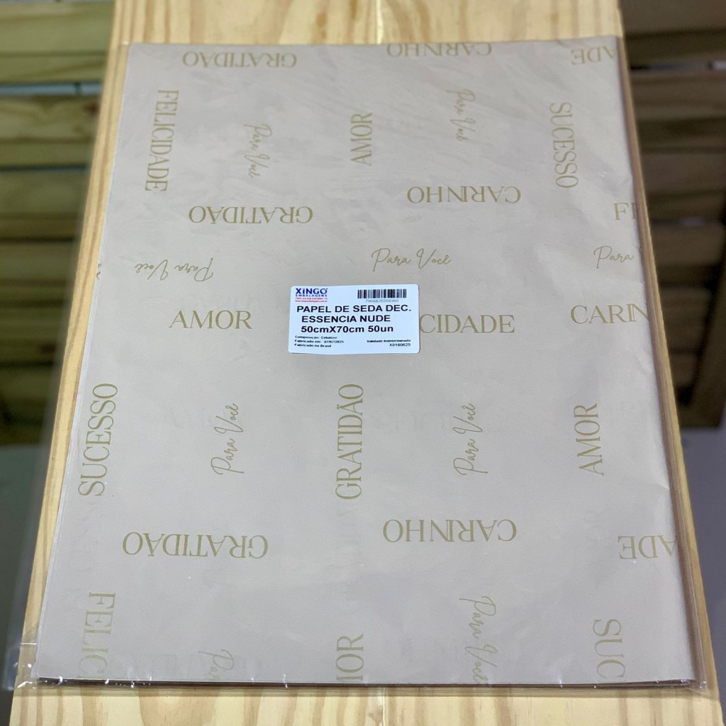 PAPEL DE SEDA DEC ESSENCIA NUDE 50CMX70CM 50UN 208985