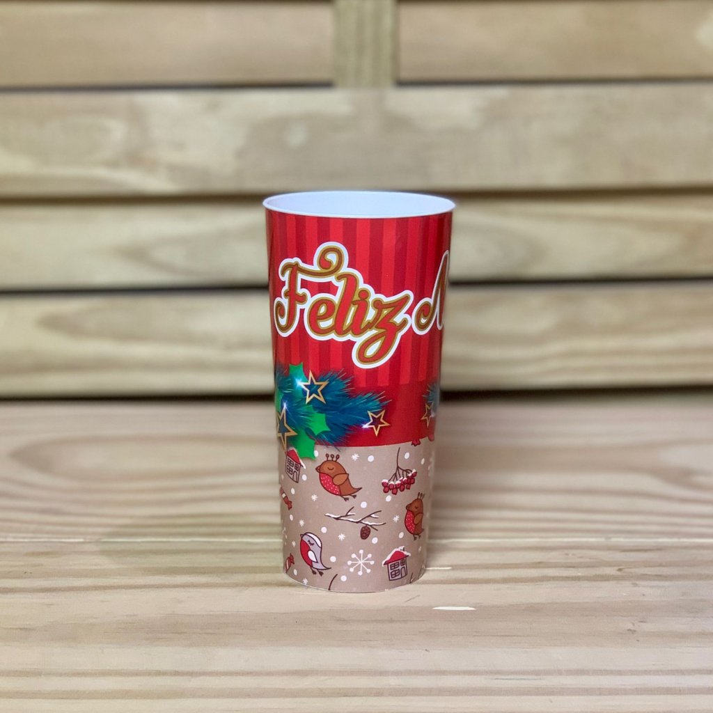 COPO LONG DRINK 350ML DECORADO NATAL 903329