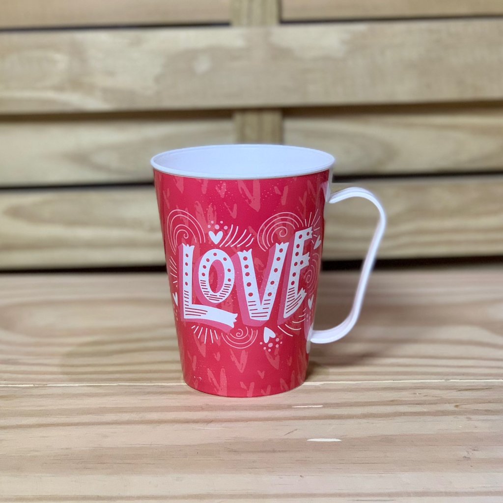 CANECA DECORADA NAMORADOS 430ML 930165