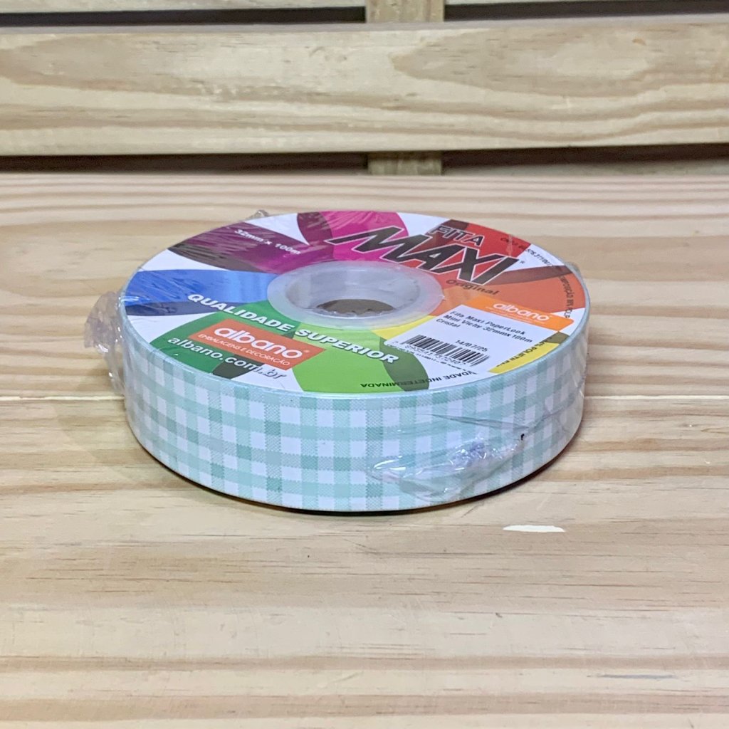 FITA MAXI PAPERLOOK MINI VICHY 32MMX100M CRISTAL 37240