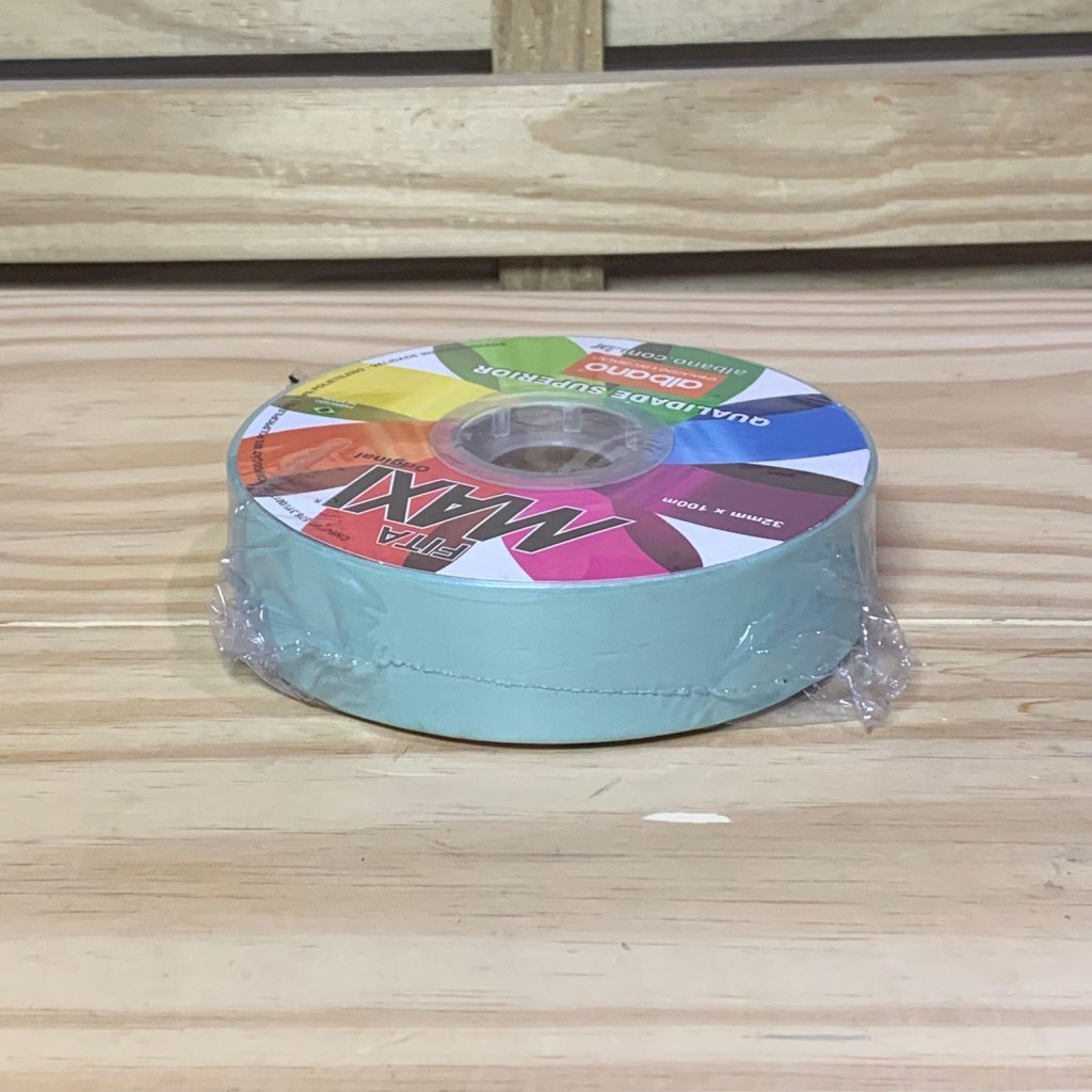 FITA MAXI PAPERLOOK DUPLA FACE 32MMX100M AZ CRISTAL/VD 37122