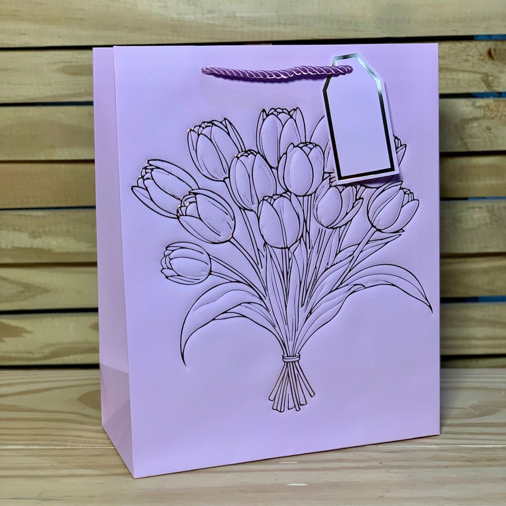 SACOLA PARA PRESENTE DE PAPEL 26X32X12CM 268849