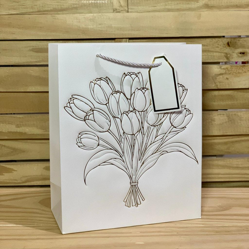 SACOLA PARA PRESENTE DE PAPEL 26X32X12CM 268849