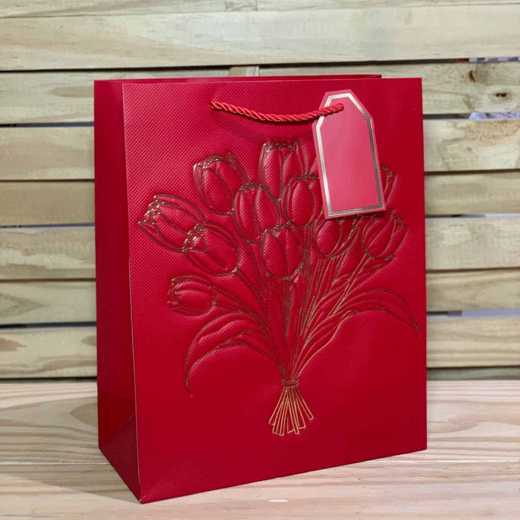 SACOLA PARA PRESENTE DE PAPEL 26X32X12CM 268849