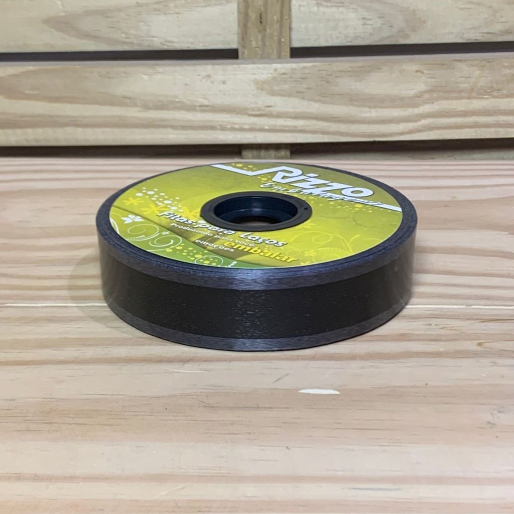 FITA PLASTICA 32MMX100M BORDER PRETO 009783