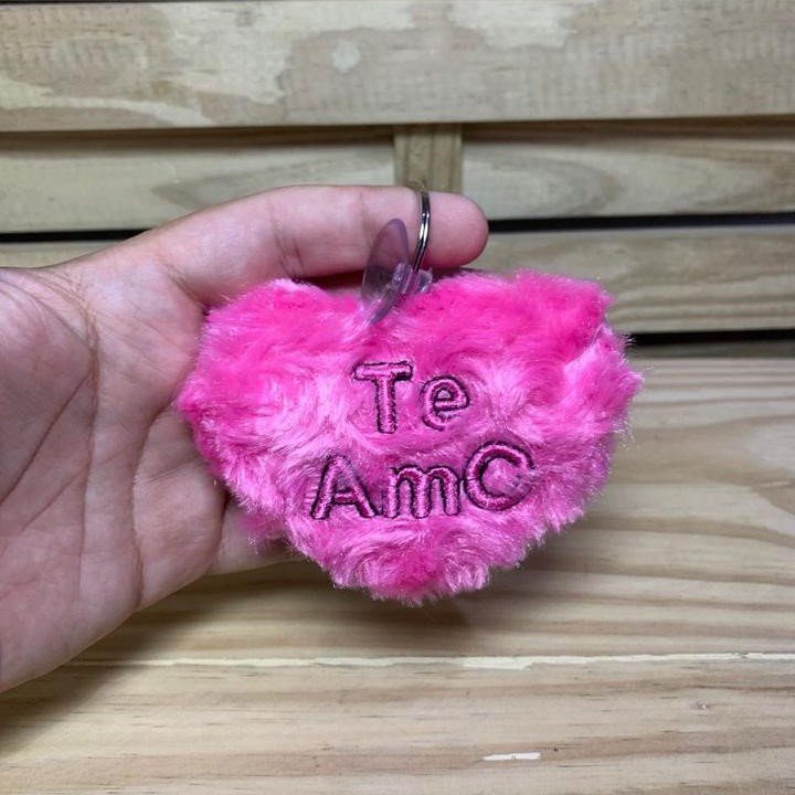 CHAVEIRO DE PELUCIA COCARAO TE AMO 10CMX8CM WX3208 102426