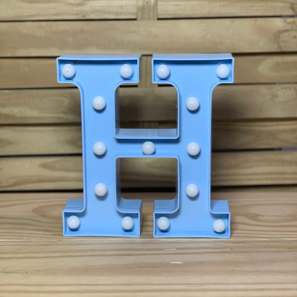 LETRA DE LED PLASTICO 22CM