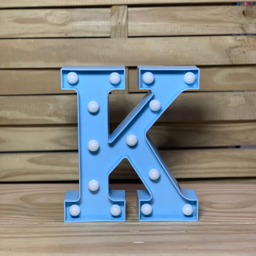 LETRA DE LED PLASTICO 22CM
