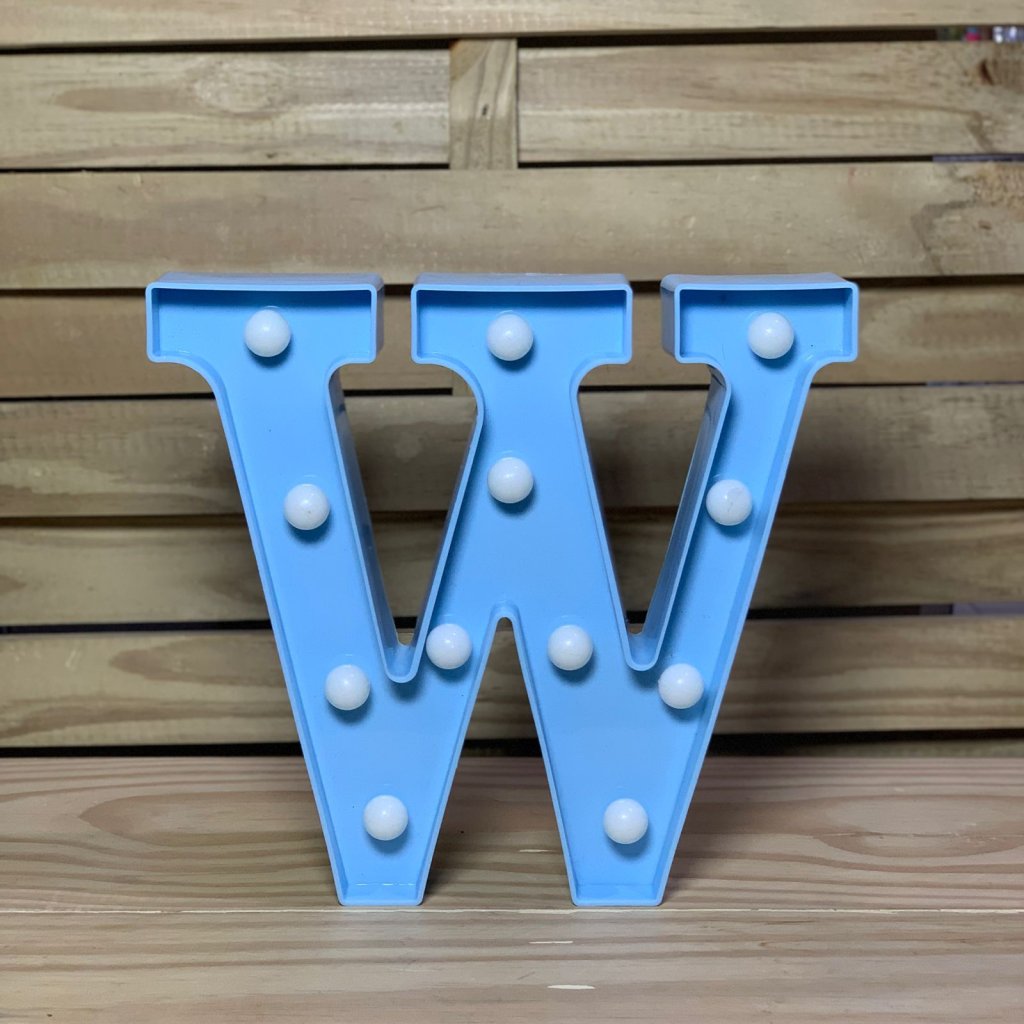 LETRA DE LED PLASTICO 22CM