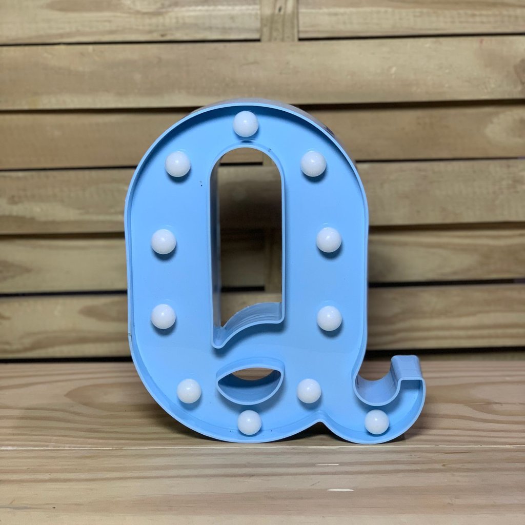 LETRA DE LED PLASTICO 22CM