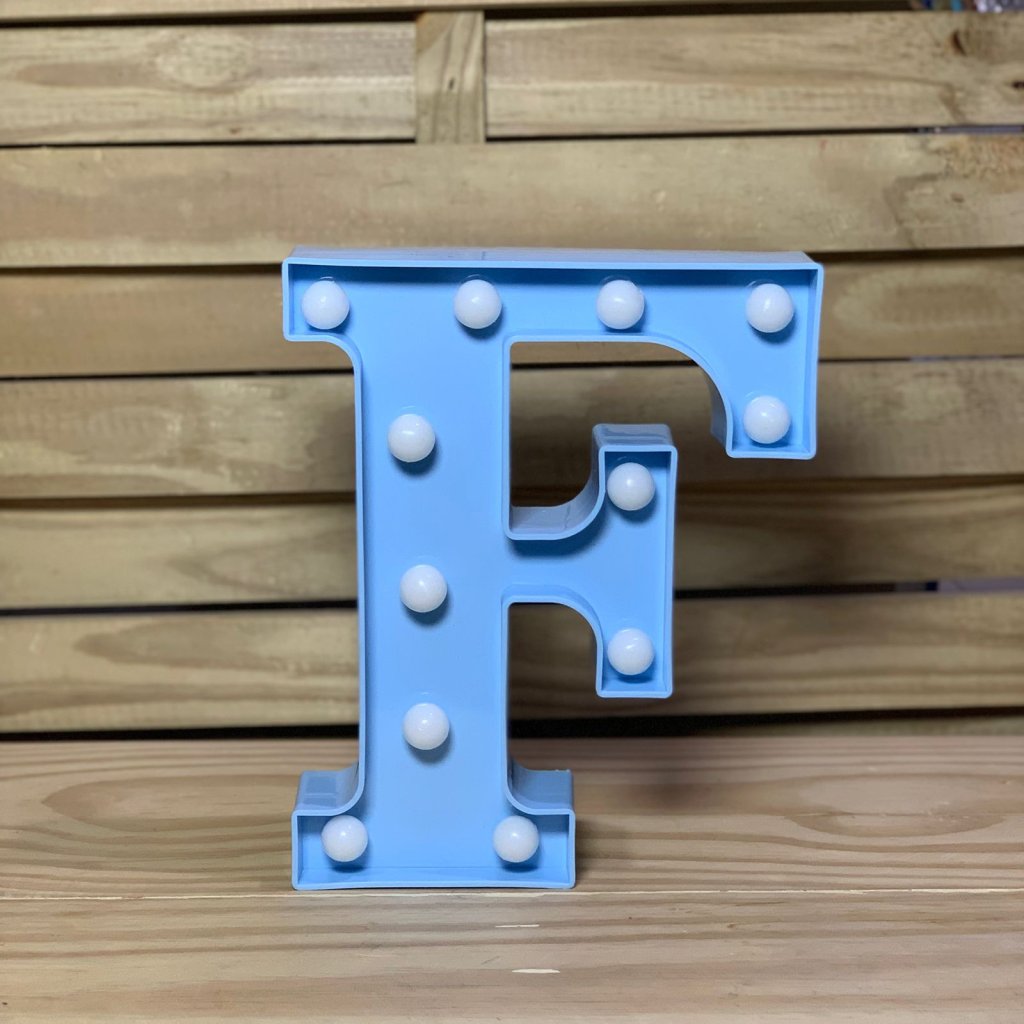 LETRA DE LED PLASTICO 22CM