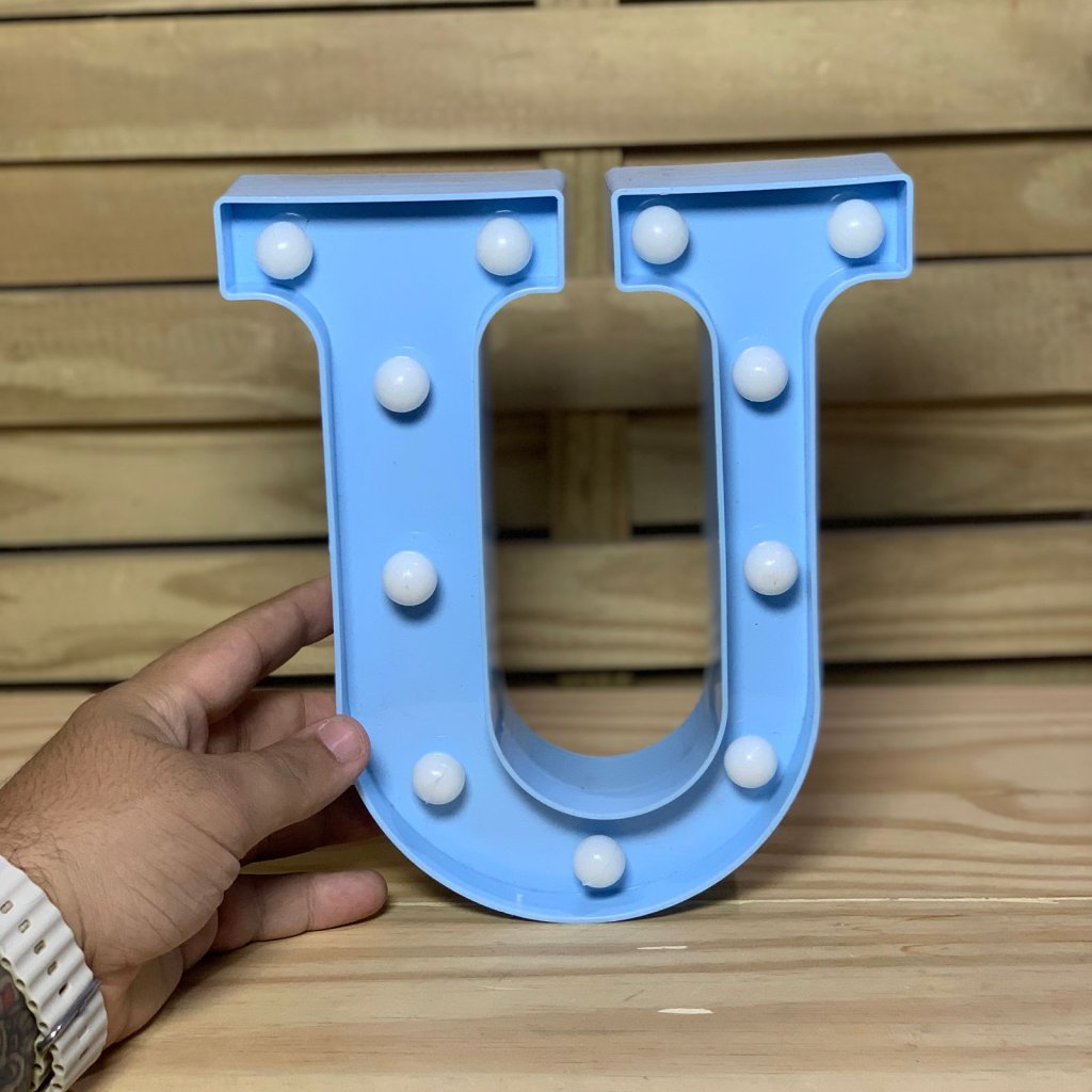 LETRA DE LED PLASTICO 22CM
