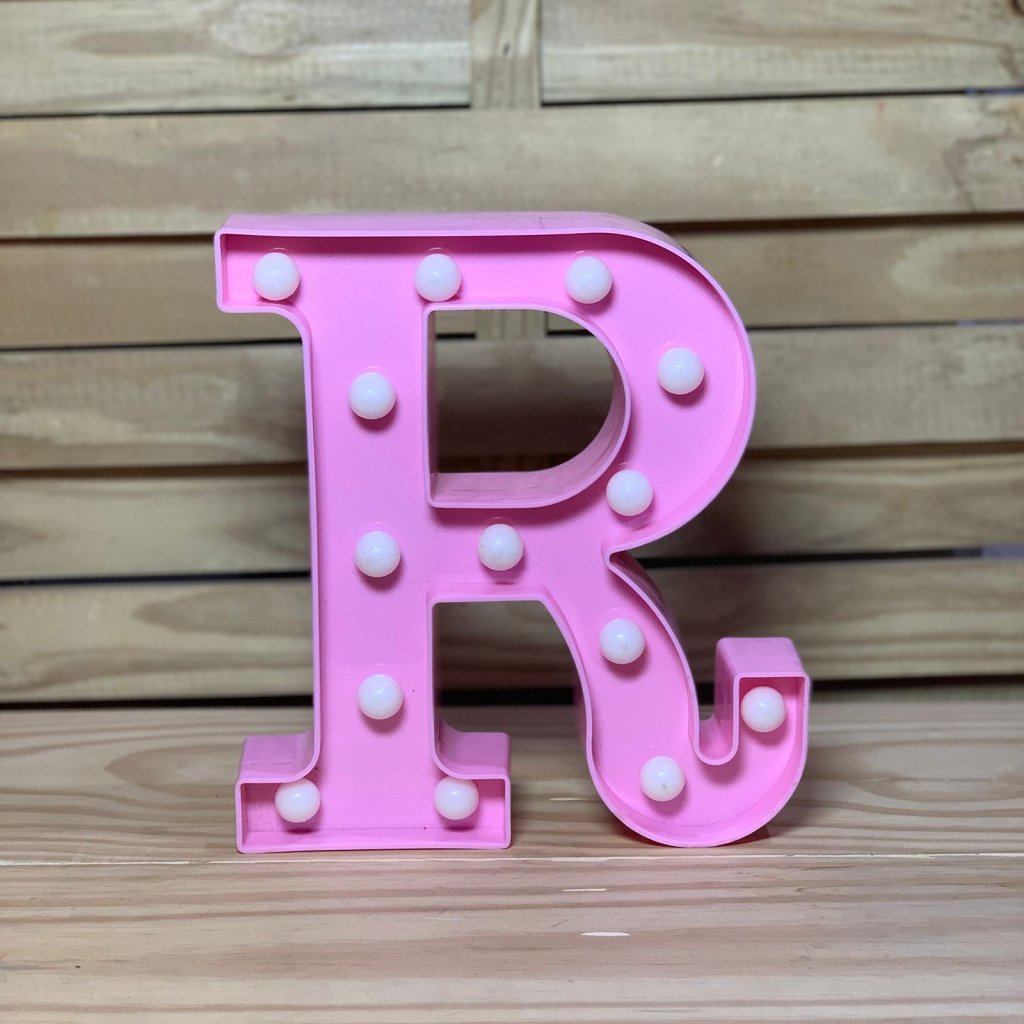 LETRA DE LED PLASTICO 22CM