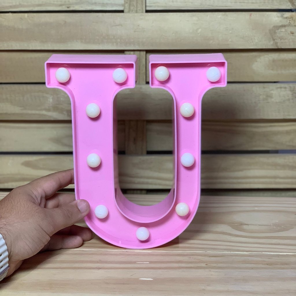 LETRA DE LED PLASTICO 22CM