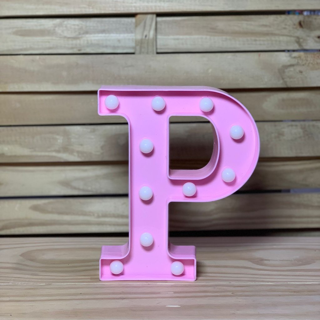 LETRA DE LED PLASTICO 22CM