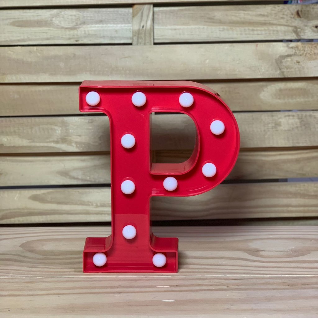 LETRA DE LED PLASTICO 22CM