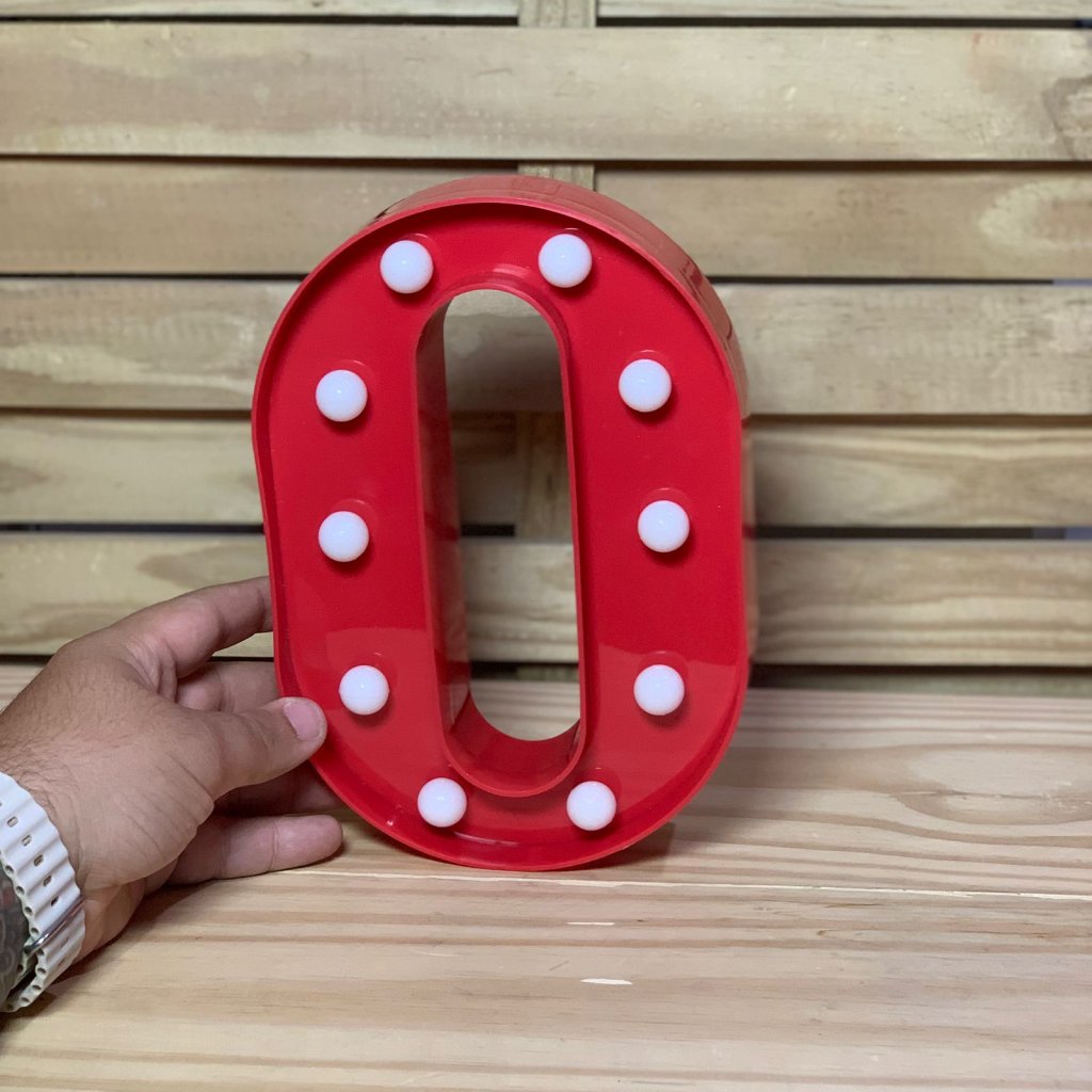 LETRA DE LED PLASTICO 22CM