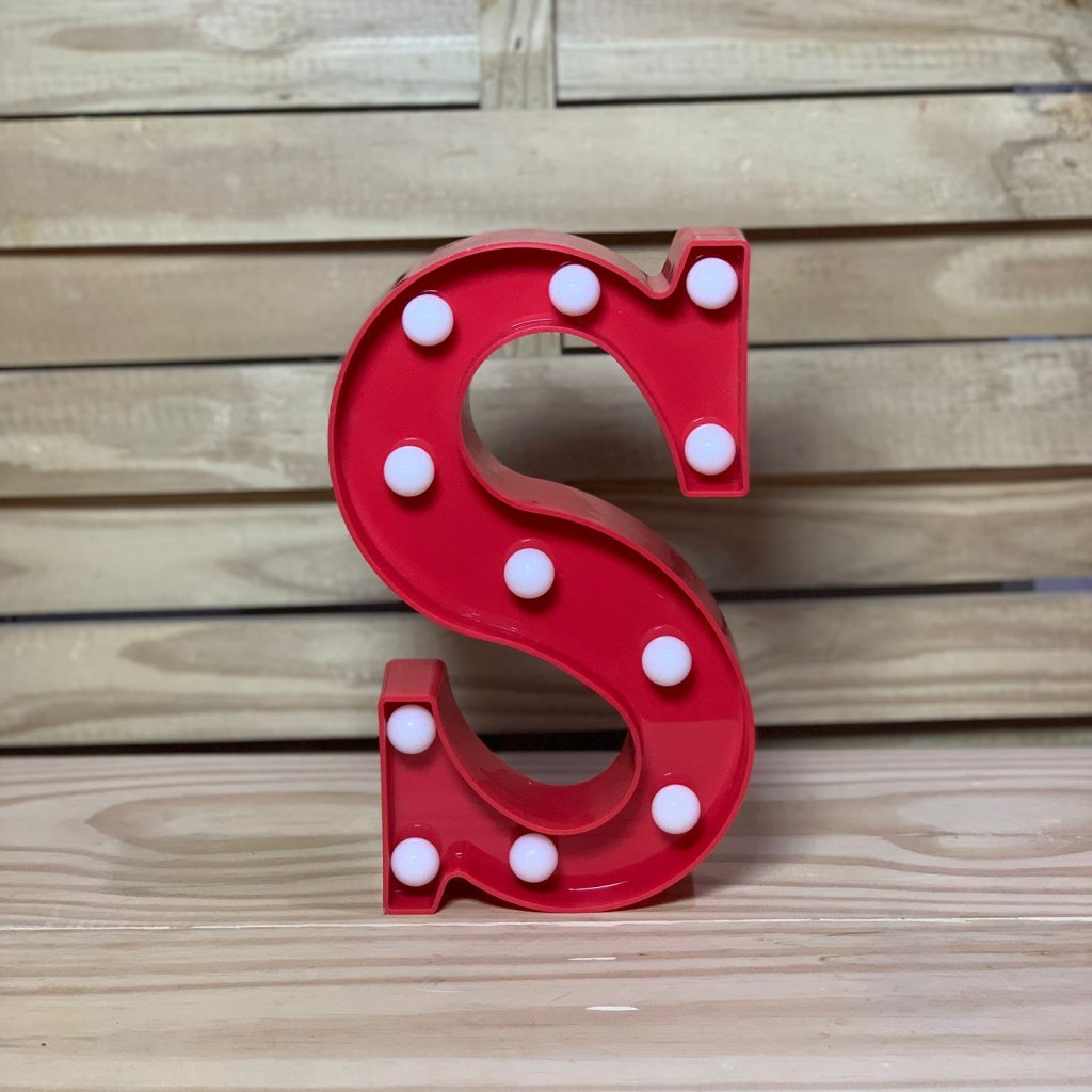 LETRA DE LED PLASTICO 22CM