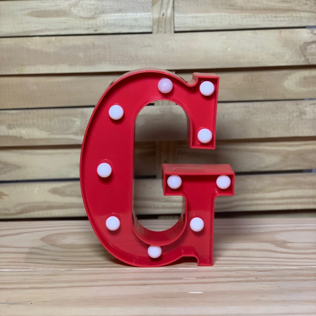 LETRA DE LED PLASTICO 22CM