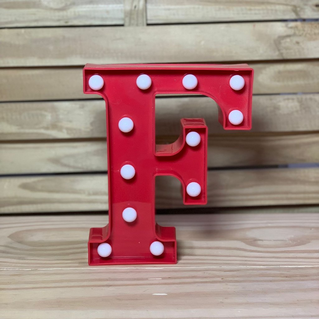 LETRA DE LED PLASTICO 22CM