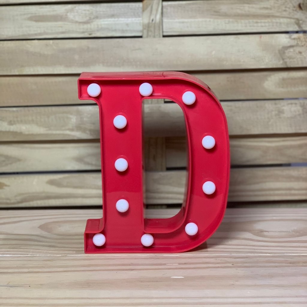 LETRA DE LED PLASTICO 22CM