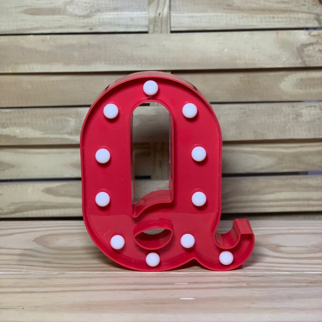 LETRA DE LED PLASTICO 22CM