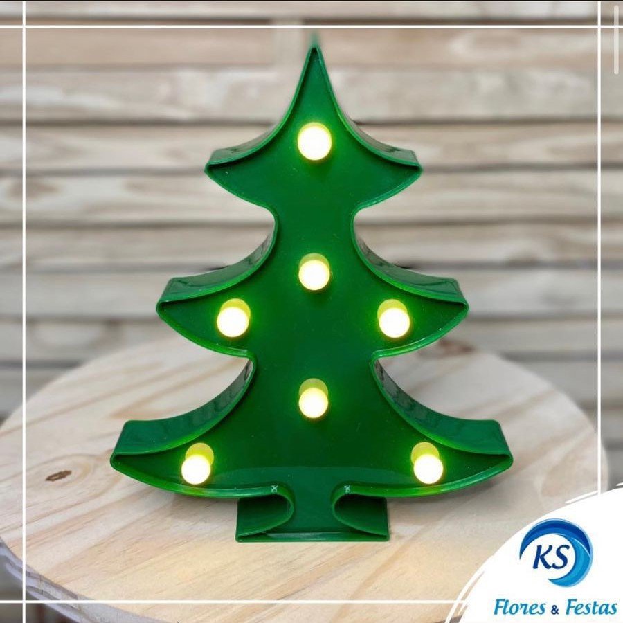 ARVORE LUMINOSA VERDE 20X22CM 25202001 327174 - NATAL