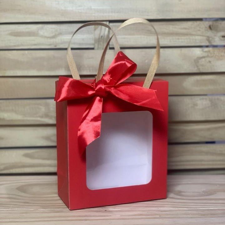 SACOLA PARA PRESENTES EM POLIPROPILENO 21X18X8,5CM 270569