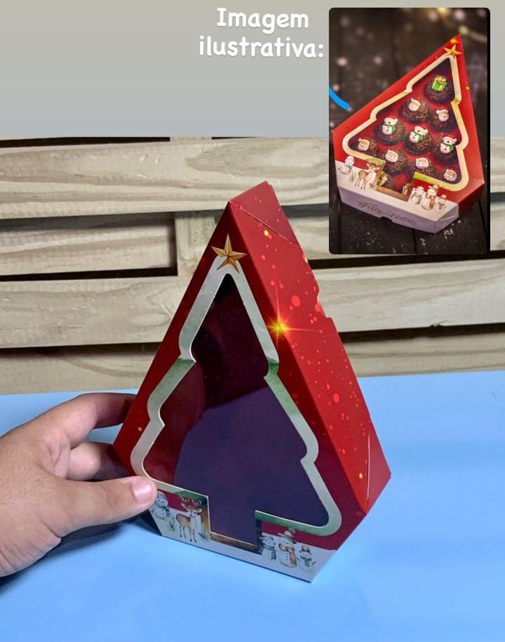 CAIXA 8DOCES C/VISOR ARVOR NATAL C20,5XL20,5XA04 C/10 137998