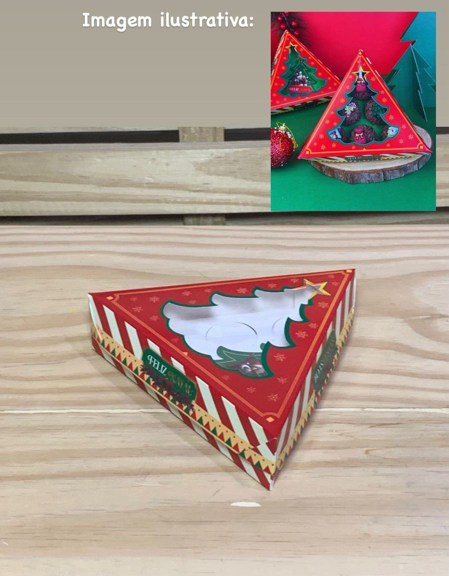 CX TRIANGULO VISOR ARVORE M 6 DOCES NATAL LUZ 1 479660