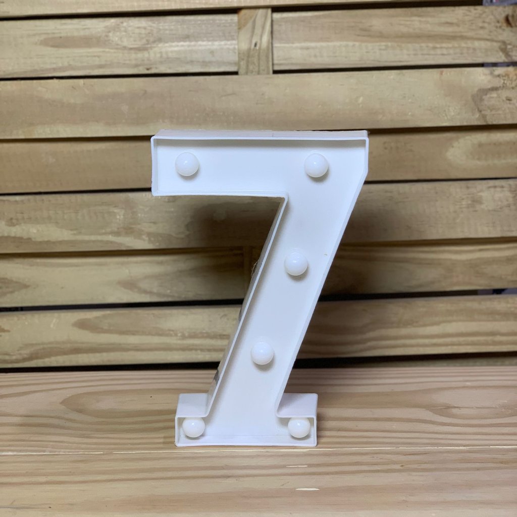 NUMERO DE LED PLASTICO 22CM