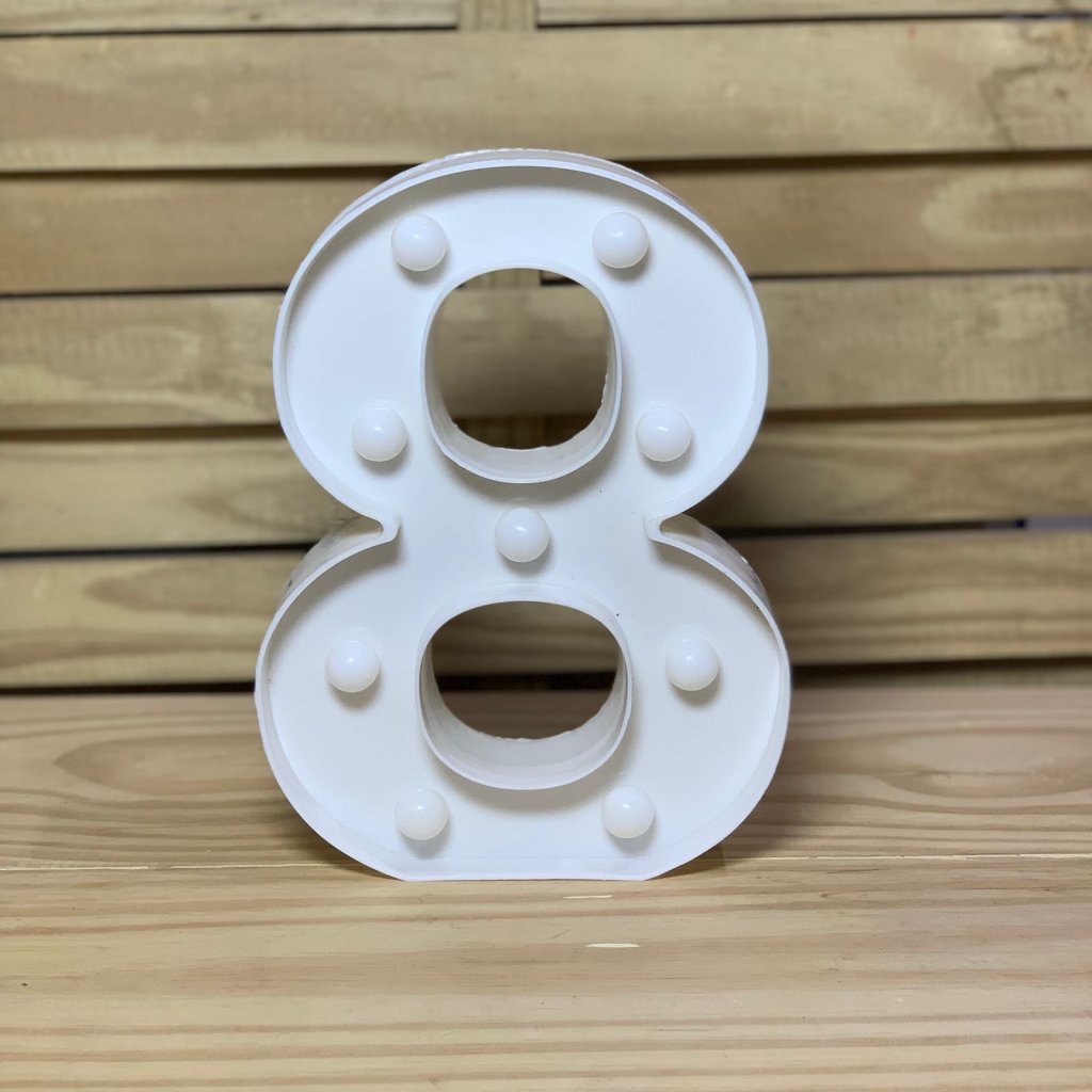 NUMERO DE LED PLASTICO 22CM
