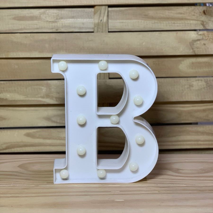 LETRA DE LED PLASTICO 22CM