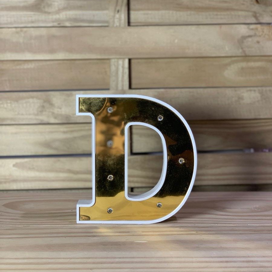 LETRA DE LED PLASTICO 22CM
