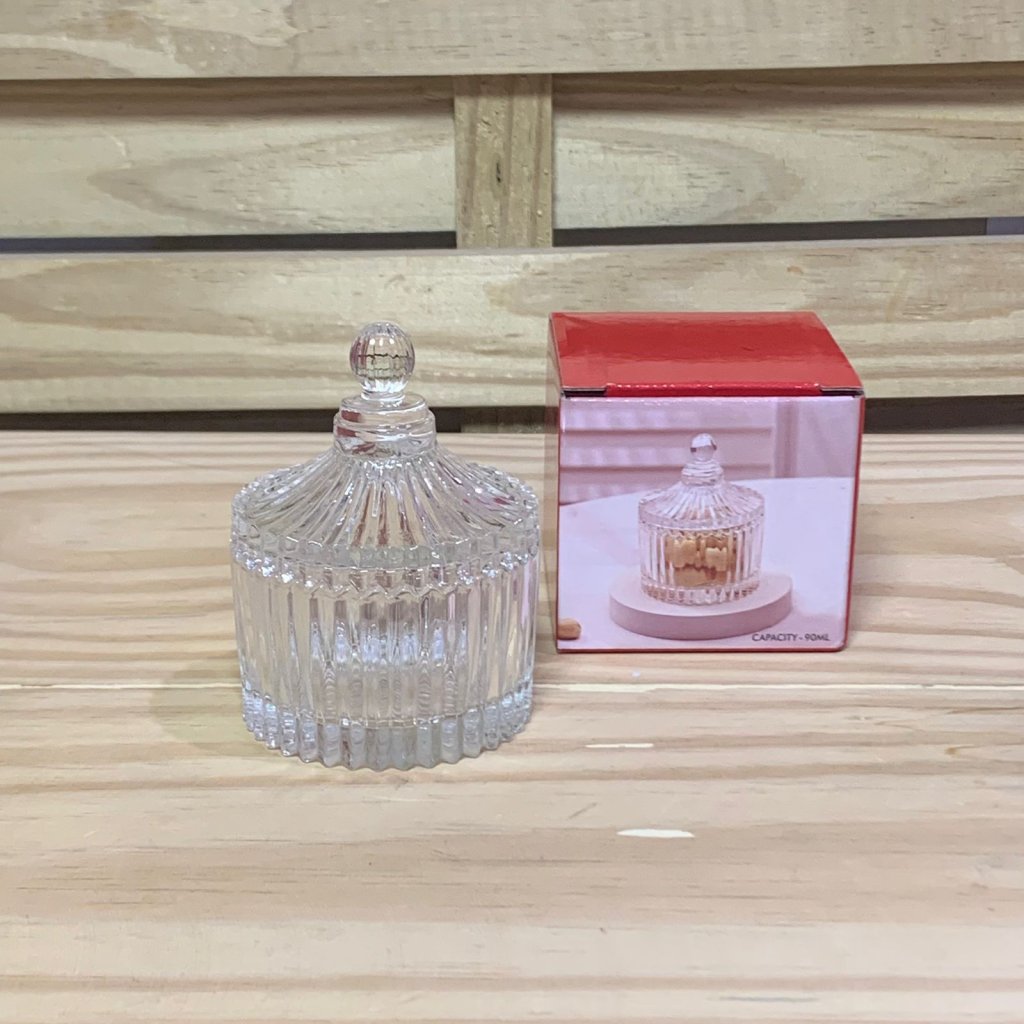 ENFEITE VIDRO BOMBONIERE 90ML 524255