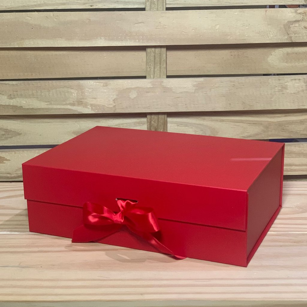 CAIXA DOBRAVEL RIGIDA MED VERMELHA 28X20X9,2CM 565906