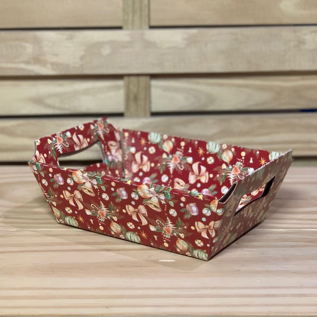 CESTA NOEL C/ALCA P ESTAMPA 02 18X15X7CM 125248