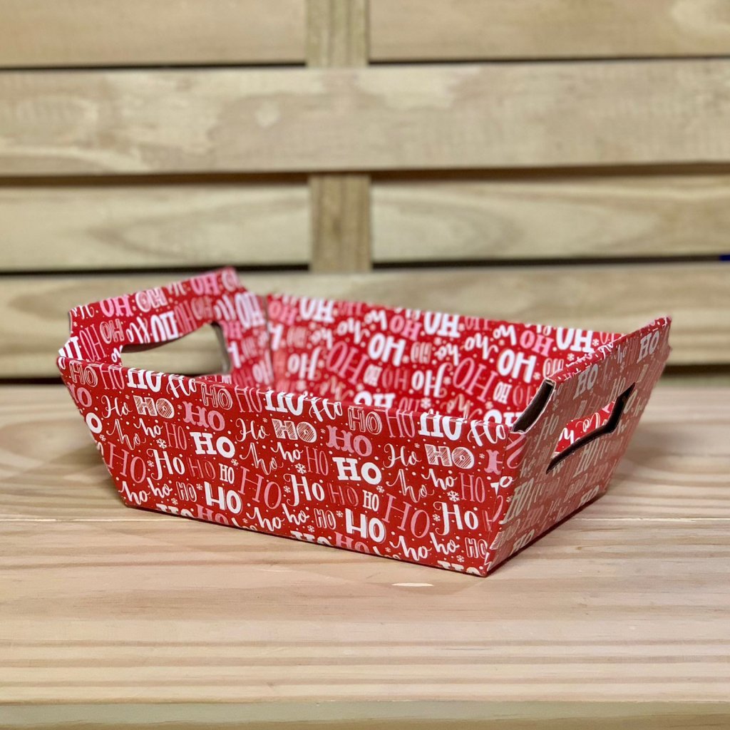 CESTA NOEL C/ALCA P ESTAMPA 01 HOHOHO 18X15X7CM 125231