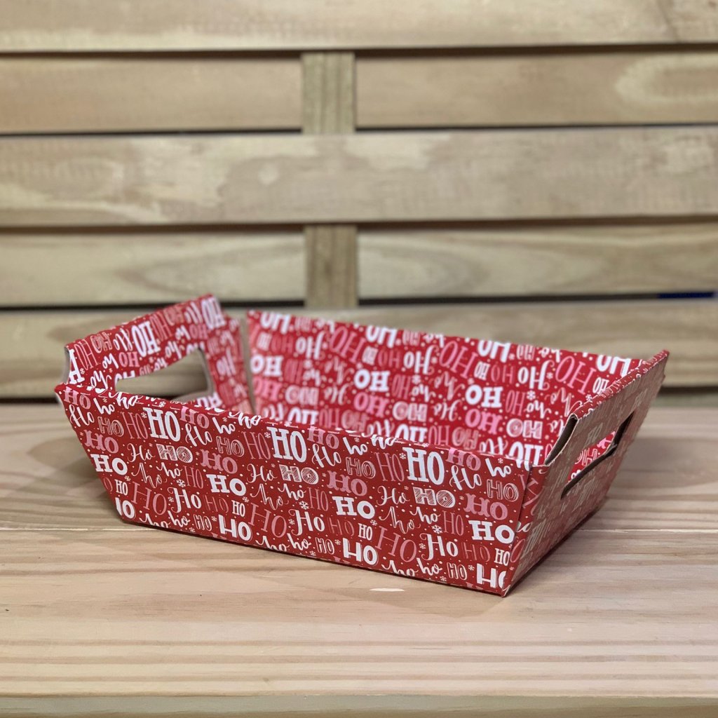 CESTA NOEL C/ALCA M ESTAMPA 01 HOHOHO 22X17X7,5CM 125255