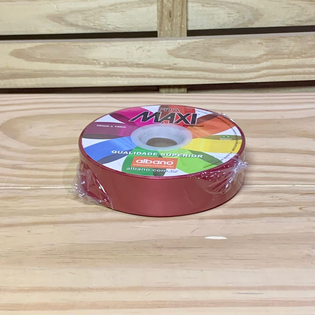 FITA MAXI PAPERLOOK 32MMX100M VERMELHO CHERRY 37119
