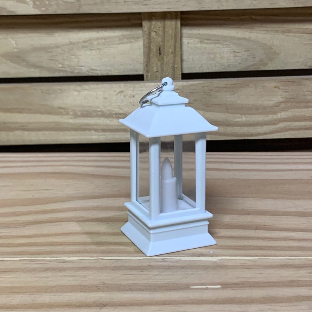 ENFEITE DECORATIVA COM LUZ 4,3X9CM PRETO/BRANCO 290754