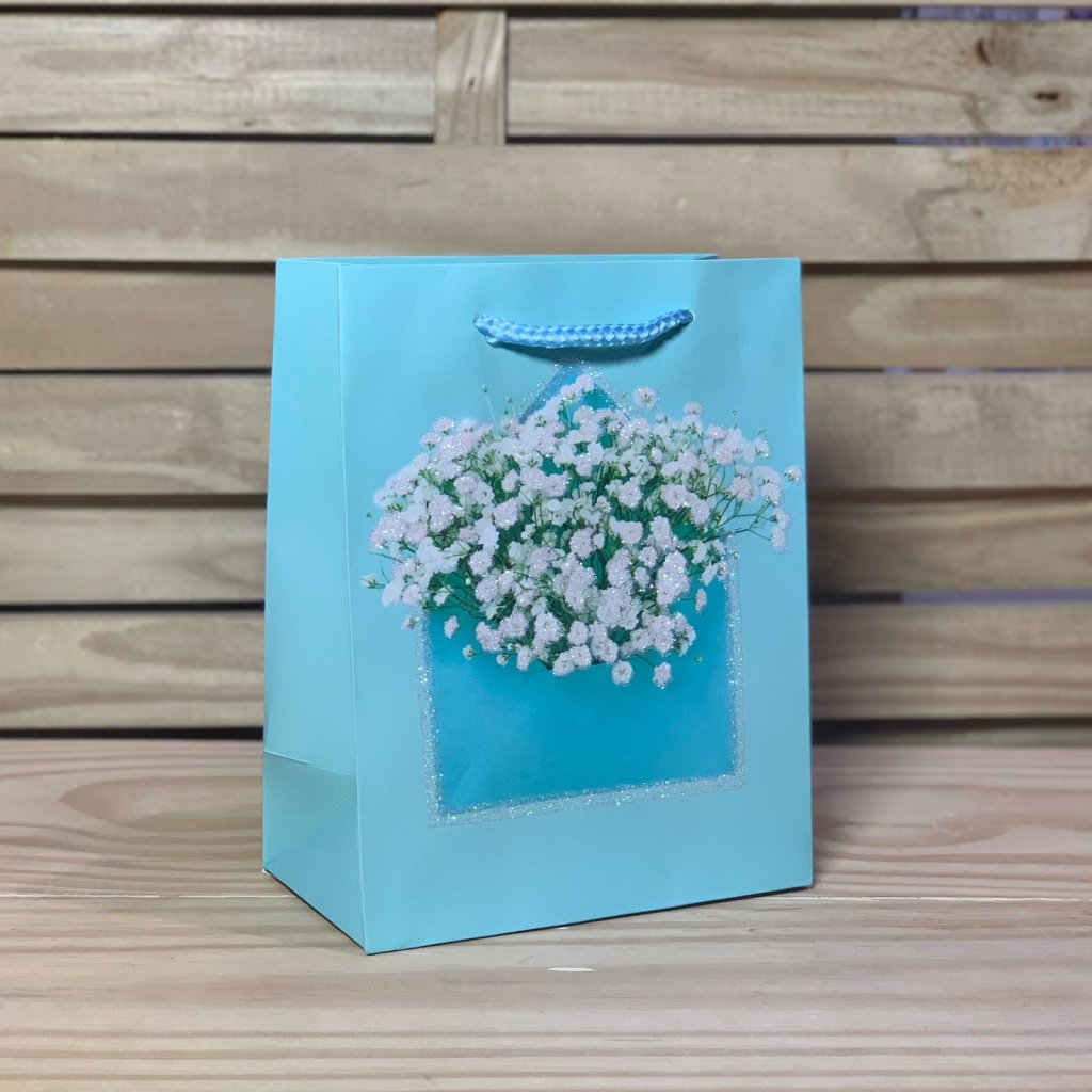 SACOLA FLORES 23X18X10CM 237982