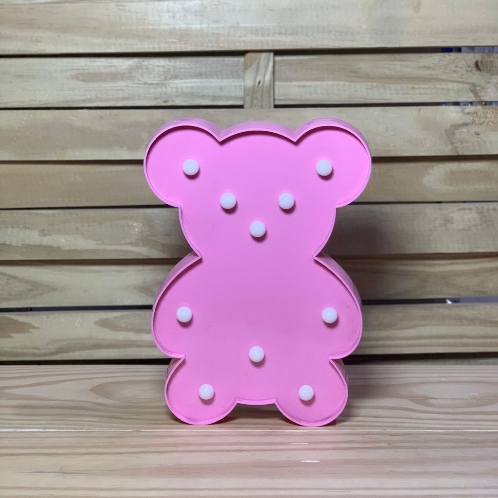 URSO LUMINOSO LED ROSA 004186 A0418