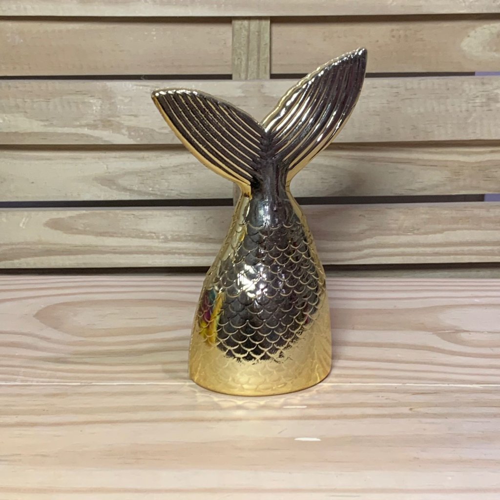 CAUDA SEREIA DECORATIVA DOURADO METALIZADO 21CM 102691