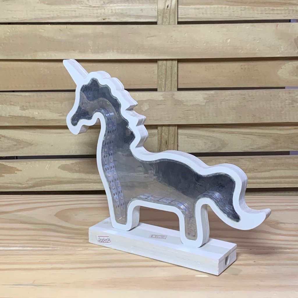 LUMINOSO LED UNICORNIO DE MADEIRA EP062 200404