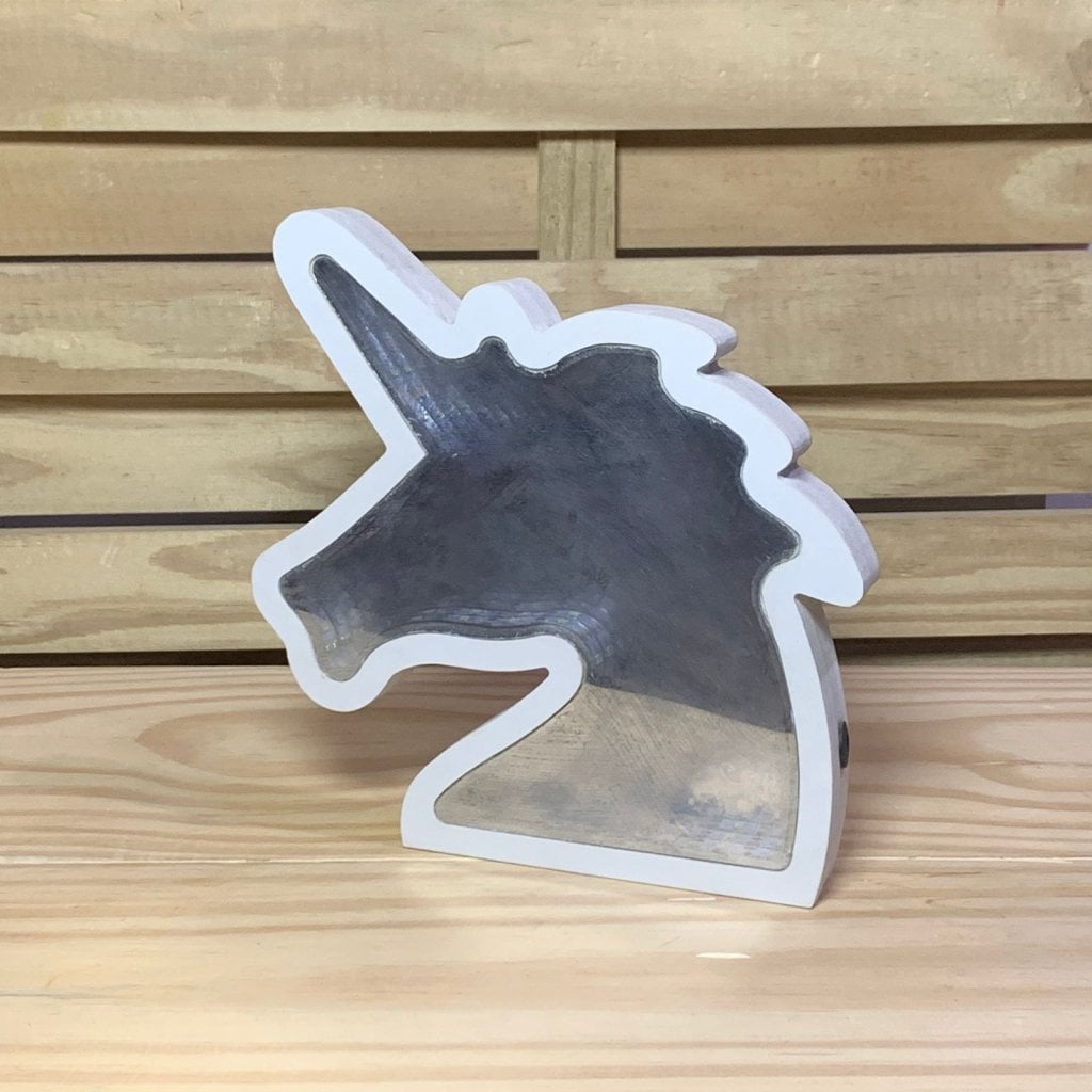 LUMINOSO LED UNICORNIO DE MADEIRA COM CABO USB EP063 200411