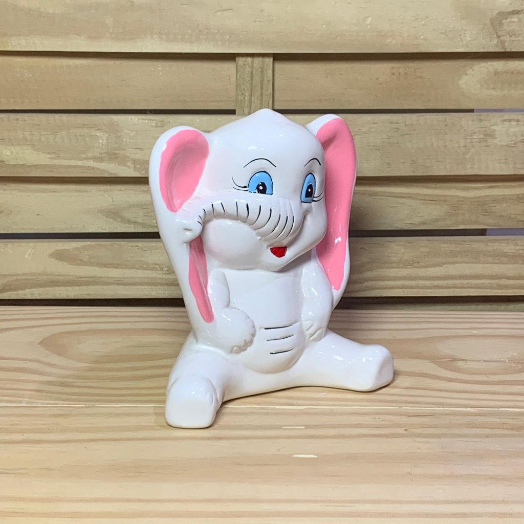 ELEFANTE DUMBO ORELHA ROSA 19CM 450 004501